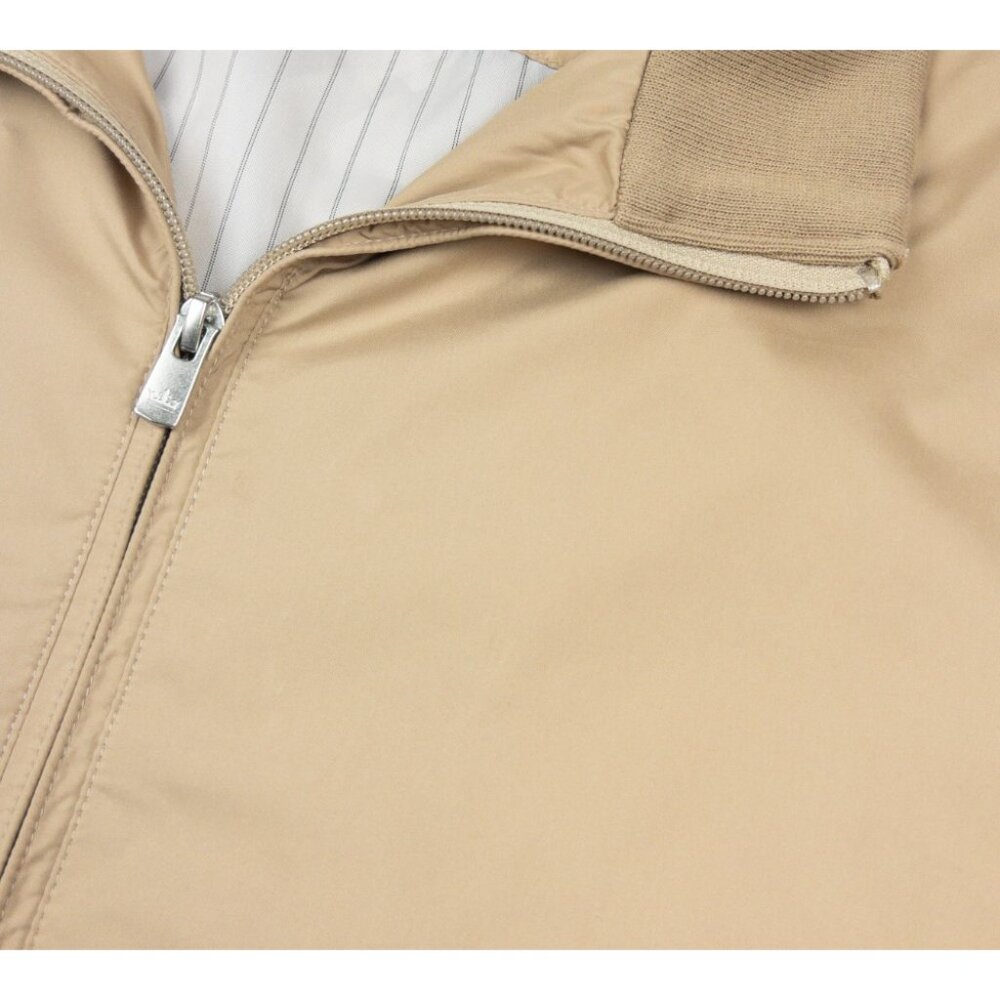 Peter Millar Bomber Jacket Men's Large Full Zip Lined Beige Golf Windbreaker - Picture 6 of 16